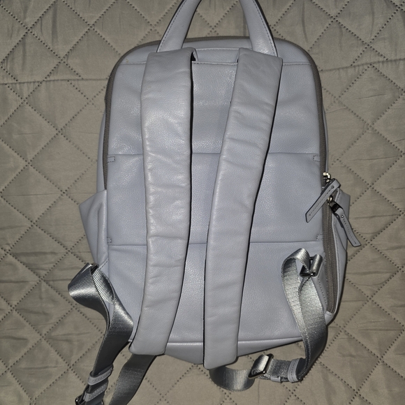 Tumi Daniella Baby Blue Leather Voyager Backpack. - Picture 5 of 5